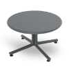 Dark Grey - 27.6” Round Bini Lounge Polypropylene Side Table - 12.1 lbs. 