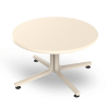 Ivory - 27.6” Round Bini Lounge Polypropylene Side Table - 12.1 lbs. 
