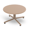 Sand - 27.6” Round Bini Lounge Polypropylene Side Table - 12.1 lbs. 