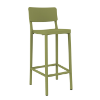 Green Grey - Lisboa Alto Polypropylene Armless Bar Stool 9 lbs. 
