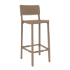 Sand - Lisboa Alto Polypropylene Armless Bar Stool 9 lbs. 
