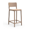 Sand - Lisboa Medio Polypropylene Counter Armless Chair - 8.4 lbs.