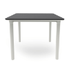 Dark Grey - 35.4” Square NOA Patio Table with Polypropylene Top and Fiberglass Legs - 26.1 lbs.