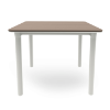 Sand  - 35.4” Square NOA Patio Table with Polypropylene Top and Fiberglass Legs - 26.1 lbs.