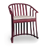 Terracotta - Raff Polypropylene Outdoor Conversational Armchair with Cushion - 14.6 lbs.