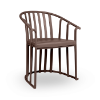 Chocolate - Raff Polypropylene Outdoor Conversational Armchair - 14.6 lbs.