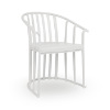 White - Raff Polypropylene Outdoor Conversational Armchair - 14.6 lbs.