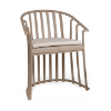 Sand - Raff Polypropylene Outdoor Conversational Armchair with Cushion - 14.6 lbs.