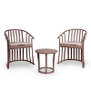 Chocolate - Raff Outdoor Conversational Cushion Set with Polypropylene Frame