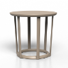 Sand - 15.7" Round Raff Polypropylene Cocktail Table - 3.3 lbs.