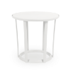 White - 15.7" Round Raff Polypropylene Cocktail Table - 3.3 lbs.