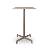 Chocolate - 23.6” Square Sputnik Alto Bar Table with HPL Top and Polyamide X Base - 26 lbs.