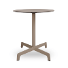 Chocolate - 27.6” Round Sputnik Dining Table with HPL Top and Polyamide X Base - 28.2 lbs.