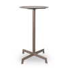 Chocolate - 23.6” Round Sputnik Alto Bar Table with HPL Top and Polyamide X Base - 23.1 lbs.
