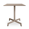 Chocolate - 27.6” Square Sputnik Dining Table with HPL Top and Polyamide X Base - 31.9 lbs.