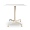 Ivory - 27.6” Square Sputnik Dining Table with HPL Top and Polyamide X Base - 31.9 lbs.