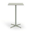 Green Grey - 27.6” Square Toledo Alto Bar Table with HPL Top and Painted Aluminum X Base - 24.3 lbs.