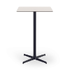 Grey_Anthracite - 27.6” Square Toledo Alto Bar Table with HPL Top and Painted Aluminum X Base - 24.3 lbs.
