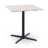 Grey_Anthracite - 27.6” Square Toledo Dining Patio Table with HPL Top and Painted Aluminum X Base - 25 lbs.