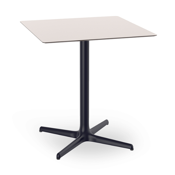 Grey_Anthracite - 27.6” Square Toledo Dining Patio Table with HPL Top and Painted Aluminum X Base - 25 lbs.