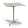 Green Grey - 27.6” Square Toledo Dining Patio Table with HPL Top and Painted Aluminum X Base - 25 lbs.
