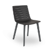 Black - Skin Click Polypropylene Armless Dining Chair - 11.6 lbs.