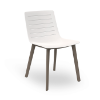 White_Chocolate - Skin Click Polypropylene Armless Dining Chair - 11.6 lbs.