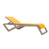 Sand_Yellow - Sky Club Stacking Polypropylene Sling Chaise Lounge - 30.2 lbs. - Sky Club Stacking Polypropylene Sling Chaise Lounge - 30.2 lbs.