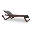 Chocolate - Sky Club Stacking Polypropylene Sling Chaise Lounge - 30.2 lbs. - Sky Club Stacking Polypropylene Sling Chaise Lounge - 30.2 lbs.