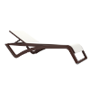 Chocolate_White -  Sky Club Stacking Polypropylene Sling Chaise Lounge - 30.2 lbs. - Sky Club Stacking Polypropylene Sling Chaise Lounge - 30.2 lbs.