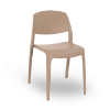 Sand - Smart Stacking Polypropylene Dining Chair - 9.1 lbs. 