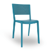 Retro Blue - Spot Stacking Polypropylene Dining Armless Chair - 6.2 lbs.
