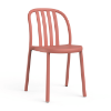 Terracotta - Sue Stacking Polypropylene Armless Chair - 8 lbs.