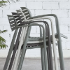 Toledo Air Stacking Polypropylene Commercial Outdoor Dining Chair - 8.5 lbs.