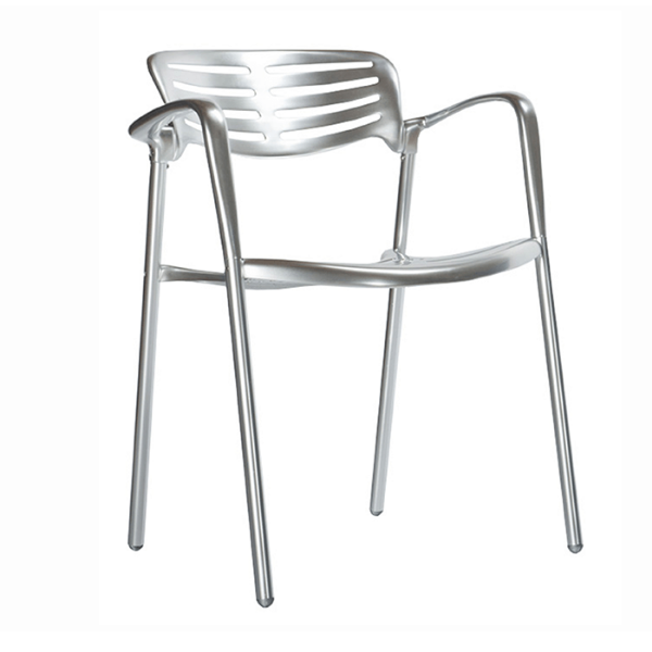 Toledo All Aluminum Commercial Dining Arm Chair - 15 lbs.