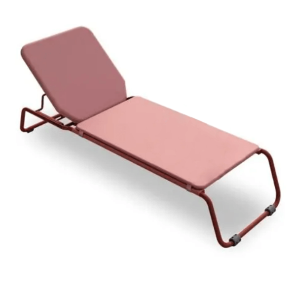 Garnet - Anthea Sling Chaise Lounge with Commercial Stainless Steel Frame - 90.4 lbs.