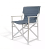 White_Blue - Boss Soft Padded Sling Folding Chair with Commercial Polypropylene Frame - 11 lbs.