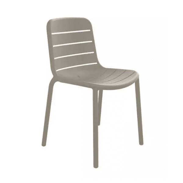 Sand - Gina Stacking Polypropylene Armless Dining Chair - 7.4 lbs.
