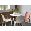 Gina Stacking Polypropylene Armless Dining Chair - 7.4 lbs.