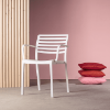 Lama Polypropylene Poolside Patio Armless Dining Chair