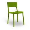 Olive Green - Lisboa Stacking Polypropylene Armless Chair - 7.4 lbs. 