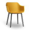 Tuscan_Dark Grey - Shape Click Polypropylene Outdoor Dining Chair - 13.6 lbs. 