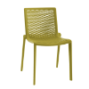 Olive Green - Netkat Stacking Polypropylene Armless Dining Chair - 7.9 lbs.