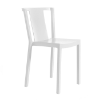White - Neutra Stacking Polypropylene Armless Dining Chair - 7.1 lbs.