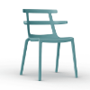 Turquoise - Tokyo Stacking Polypropylene Outdoor Dining Chair - 7.9 lbs.