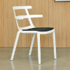 Tokyo Polypropylene Outdoor Dining Chair with Upholstered Seat Pad - 10.1 lbs.
