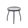 A18-2 - St. Maarten II Angled Round Acrylic Patio Side Table - 18"