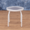 A18-2 - St. Maarten II Angled Round Acrylic Patio Side Table