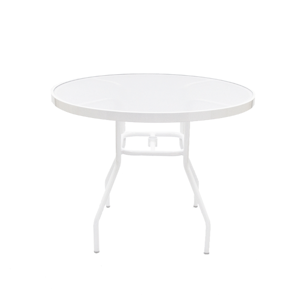 A36 - St. Maarten II Acrylic Round Patio Dining Table - 36"