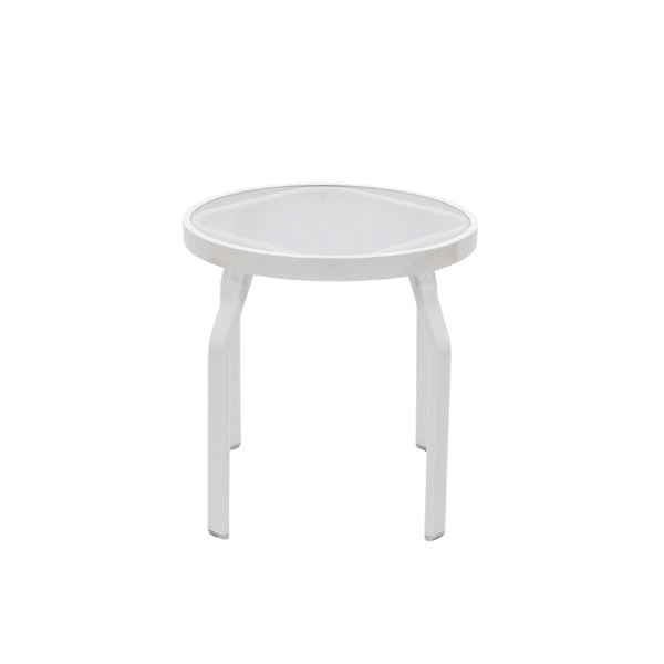 AR18 - Resort Straight Acrylic Patio Round Side Table - 18"